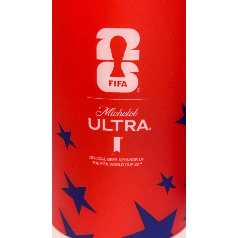 Michelob Ultra FIFA World Cup 26 Stadium Cups Set of 3 Red White Blue USA Soccer